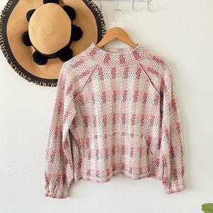 ✨ Anthropologie Field Flower Wool Blend Pullover Cozy Mock Neck Knit Sweater ✨